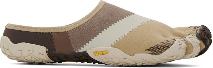 TAKAHIROMIYASHITA TheSoloist. Beige & Gray Suicoke Edition FiveFingers Sneakers - Picture 5