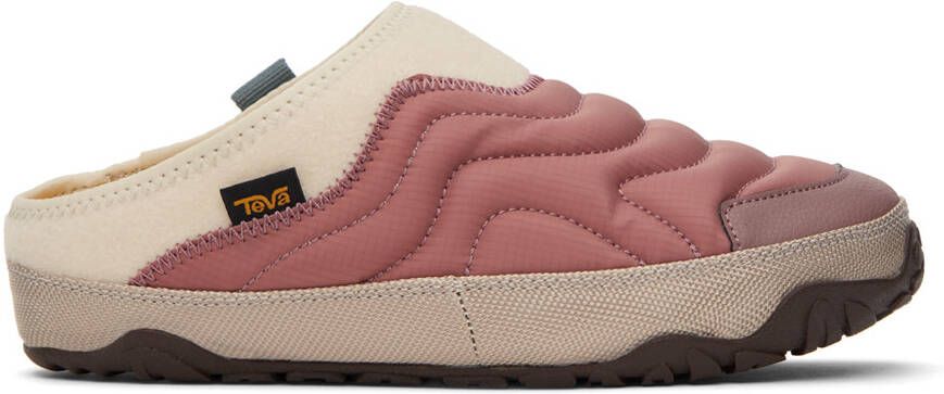 Teva Beige & Red ReEmber Terrain Slippers - Picture 5