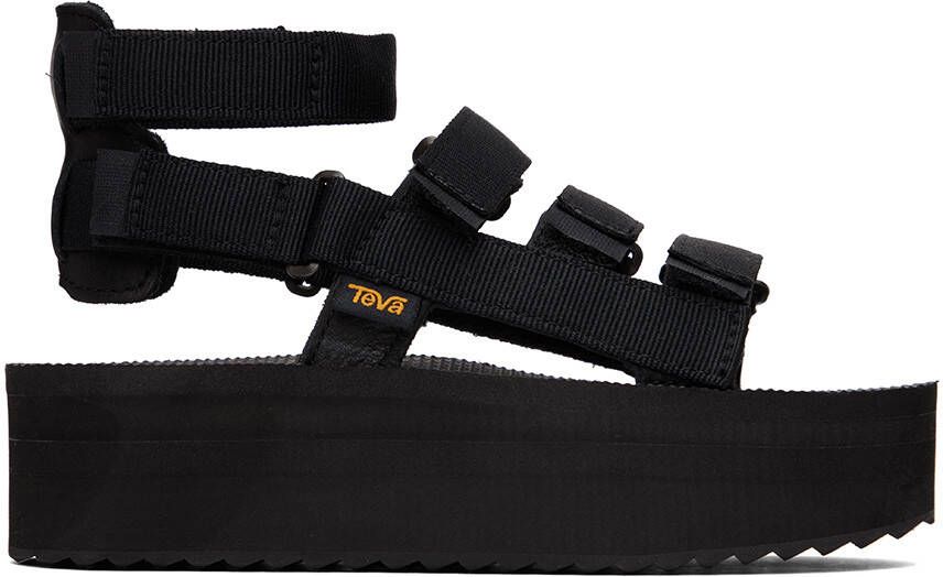 Teva Black Flatform Mevia Sandals - Picture 2