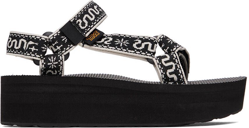 Teva Black Flatform Universal Sandals - Picture 5