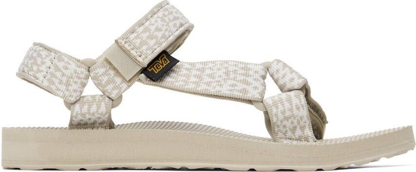 Teva Gray & White Original Universal Sandals - Picture 5