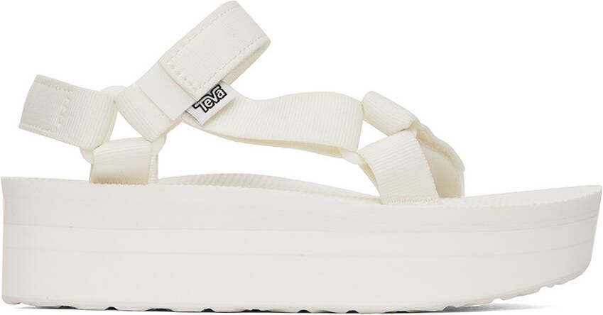 Teva White Flatform Universal Sandals - Picture 5