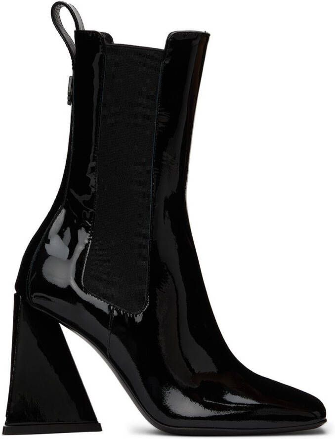 The Attico Black Devon Ankle Boots