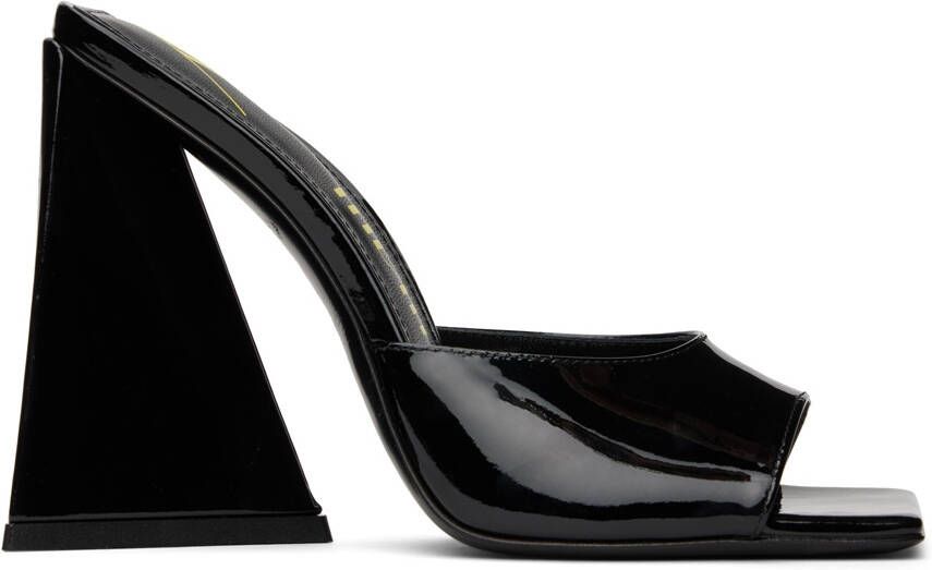 The Attico Black Devon Heeled Sandals - Picture 5