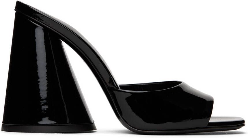 The Attico Black Luz Mules - Picture 2