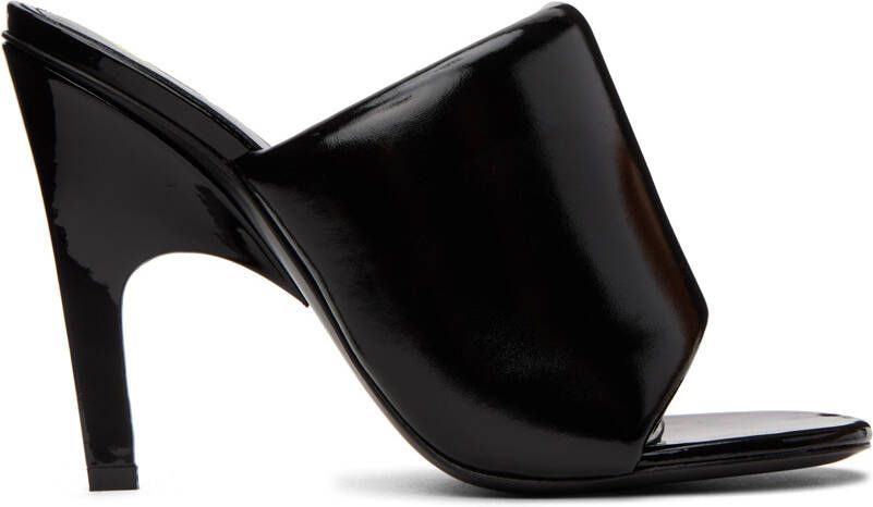 The Attico Black Rem Heeled Sandals