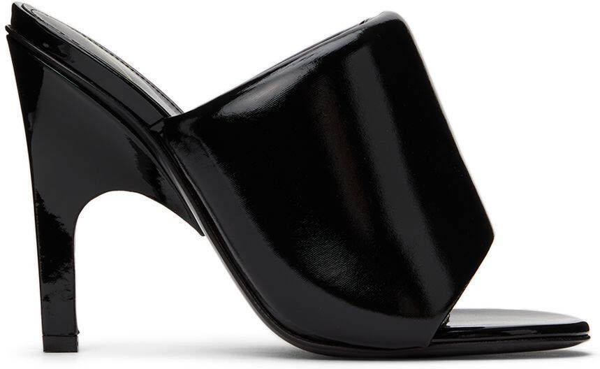 The Attico Black Rem Heeled Sandals