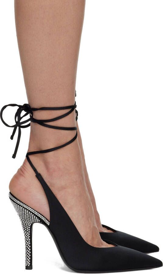 The Attico Black Venus Slingback Heels - Picture 3