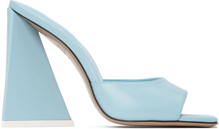 The Attico Blue Devon Heeled Sandals - Picture 5