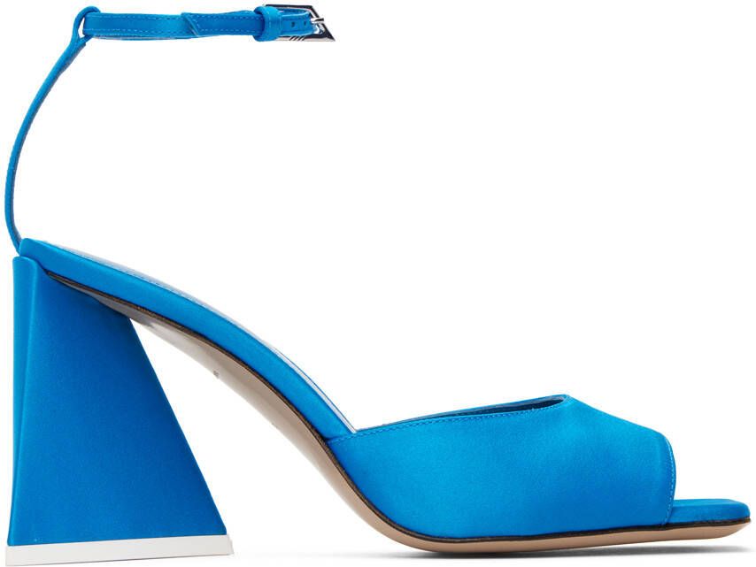 The Attico Blue Piper Heeled Sandals - Picture 5