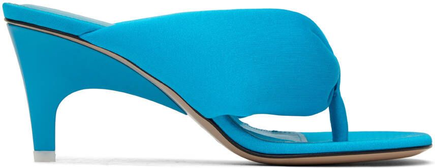 The Attico Blue Rem Heeled Sandals - Picture 4