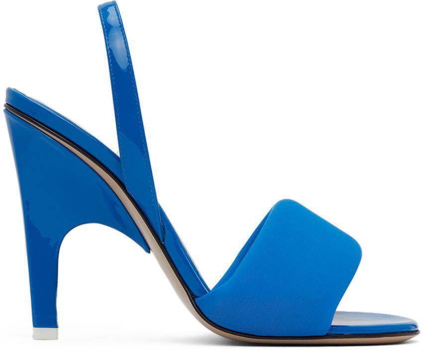 The Attico Blue Rem Heeled Sandals - Picture 5