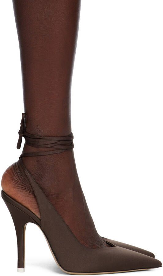 The Attico Brown Venus Heels - Picture 5