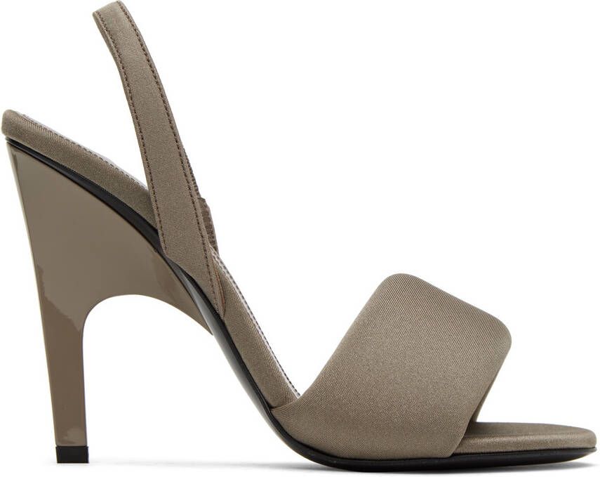 The Attico Gray Rem Heeled Sandals