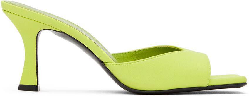 The Attico Green Anais Heeled Sandals - Picture 5