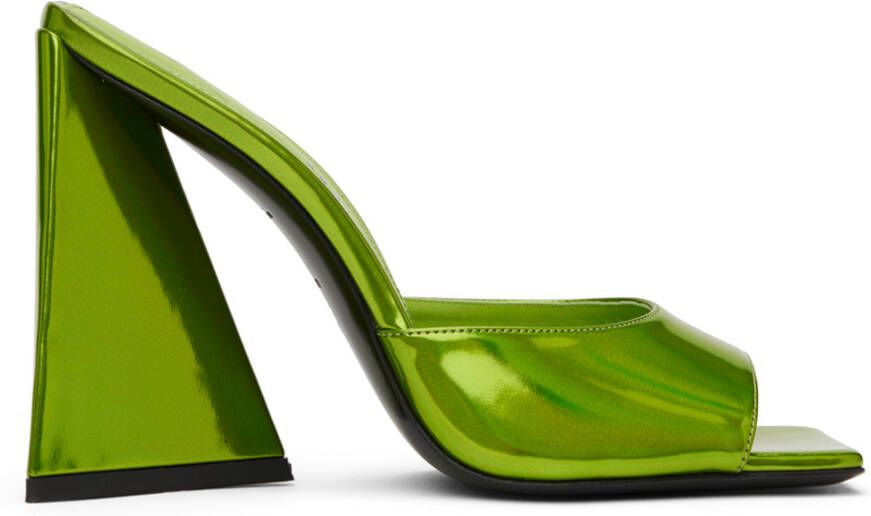 The Attico Green Devon Mules