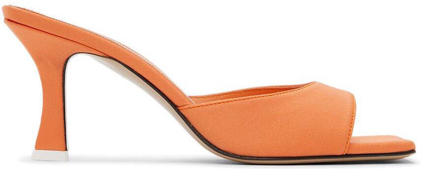 The Attico Orange Anais Heeled Sandals