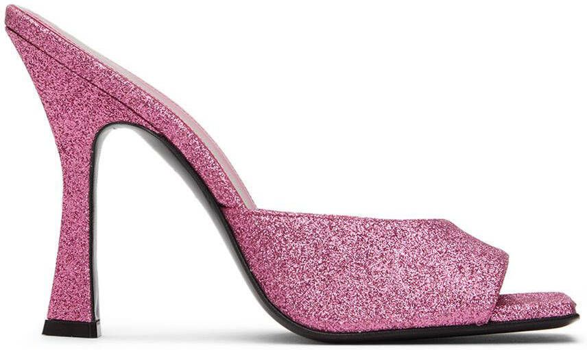 The Attico Pink Anais Heeled Sandals