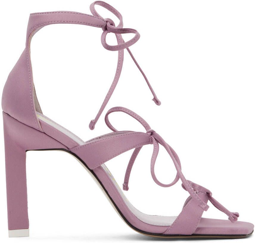 The Attico Pink Aria Heeled Sandals - Picture 5