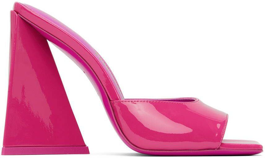 The Attico Pink Devon Heeled Sandals