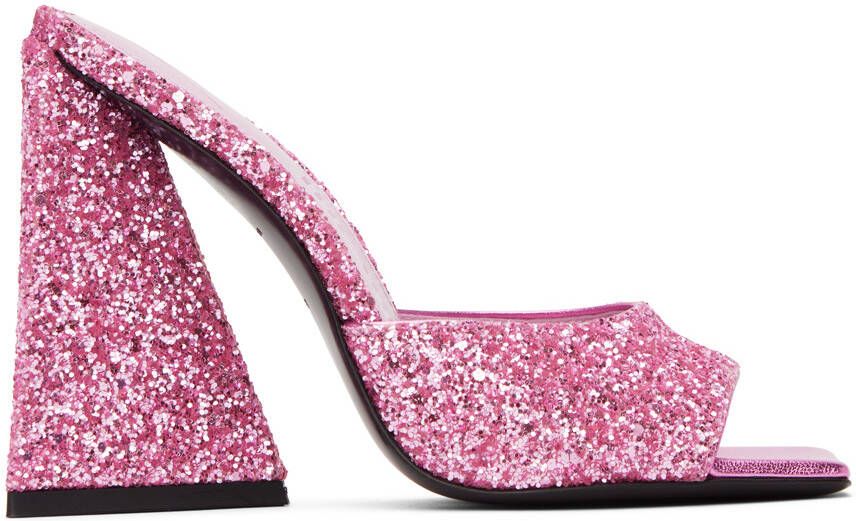 The Attico Pink Devon Mules - Picture 5