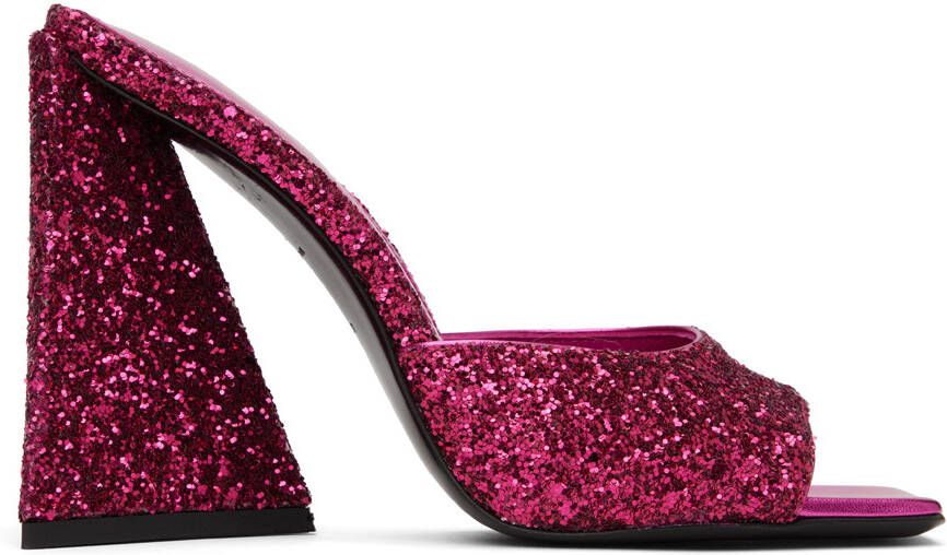 The Attico Pink Devon Mules - Picture 5