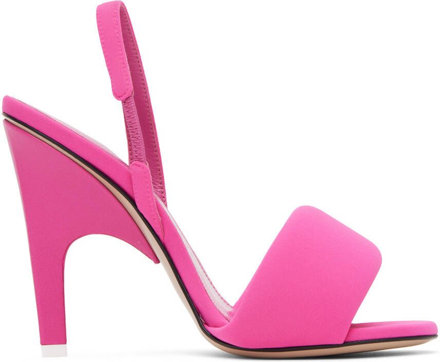 The Attico Pink Rem Heeled Sandals - Picture 5