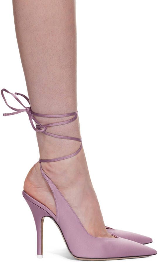 The Attico Pink Venus Slingback Heels - Picture 5