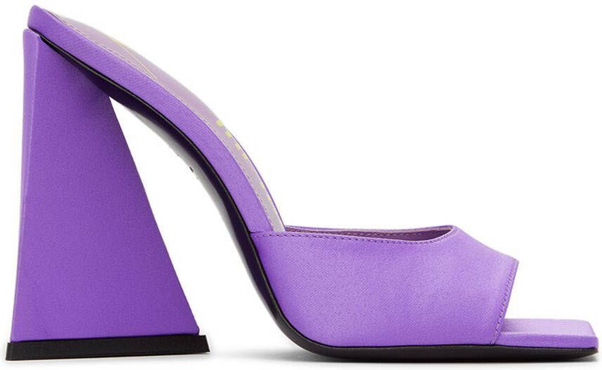 The Attico Purple Devon Heeled Sandals - Picture 5