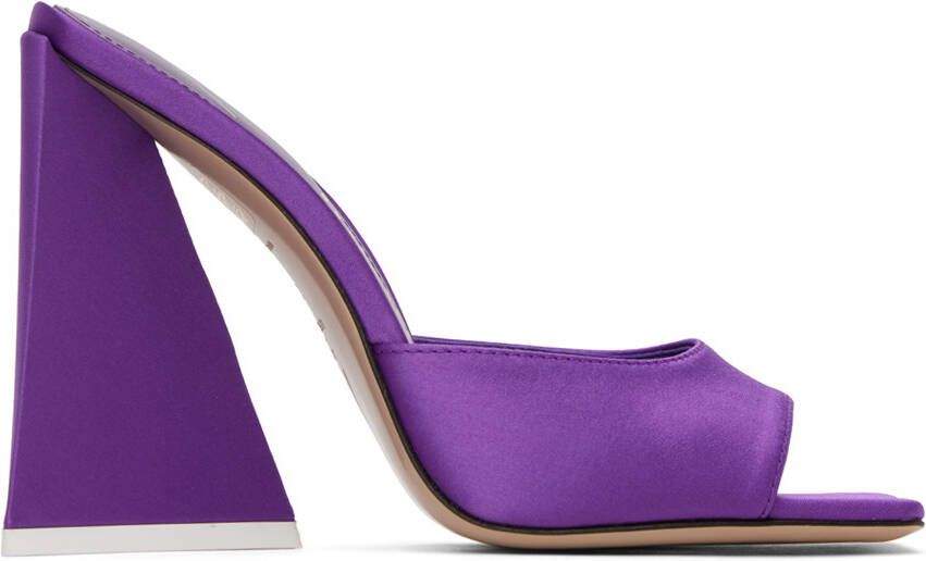 The Attico Purple Devon Mules - Picture 5
