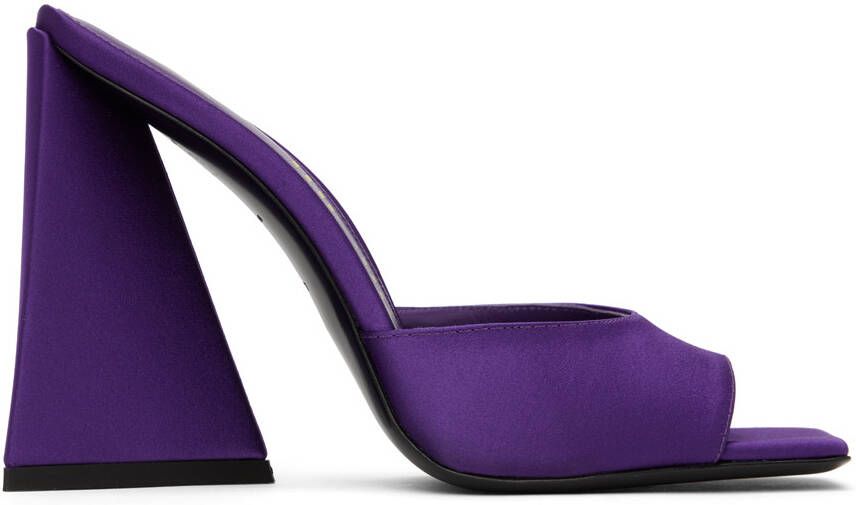 The Attico Purple Devon Mules - Picture 5