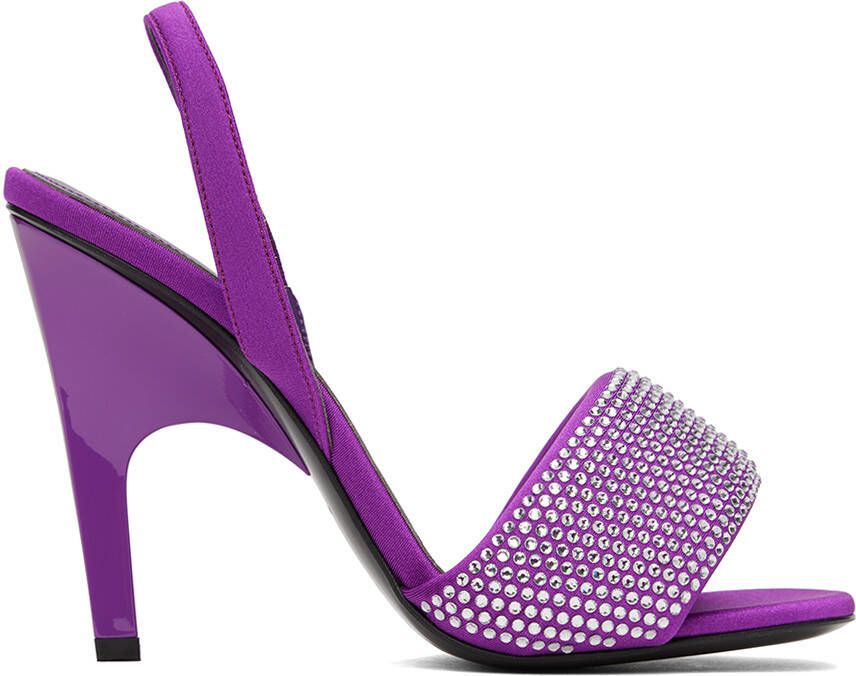 The Attico Purple Rem Heeled Sandals - Picture 5