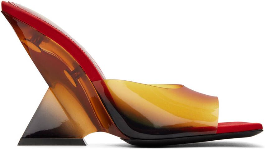 The Attico Red Cheope Heeled Mules - Picture 5