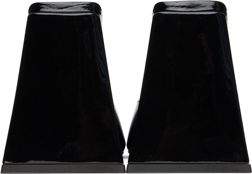 The Attico Black Devon Heeled Sandals