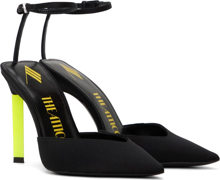 The Attico Black Perine Slingback Heels - Picture 2