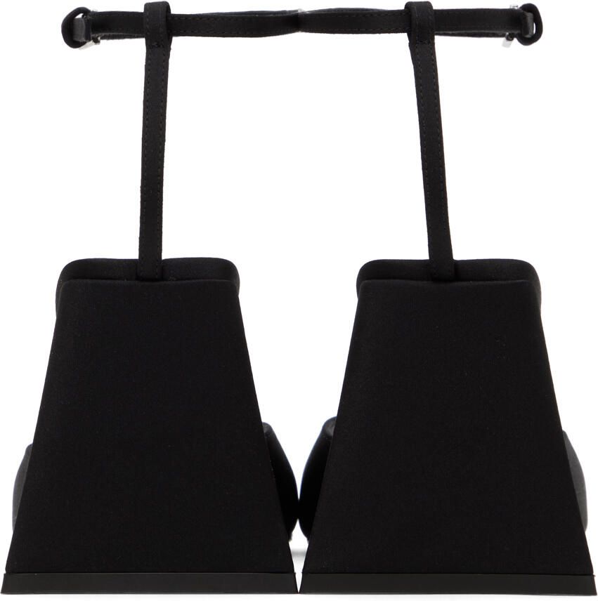 The Attico Black Piper Heeled Sandals