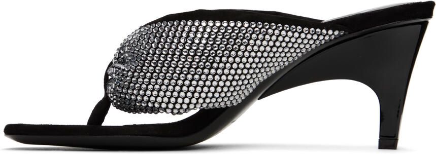 The Attico Black Rem Heeled Sandals - Picture 3