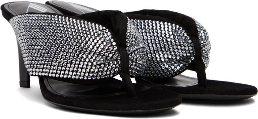 The Attico Black Rem Heeled Sandals - Picture 2