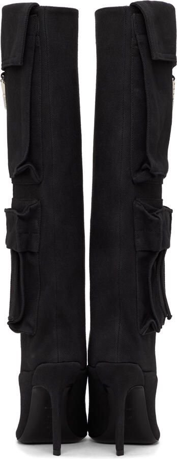 The Attico Black Sienna Boots - Picture 3