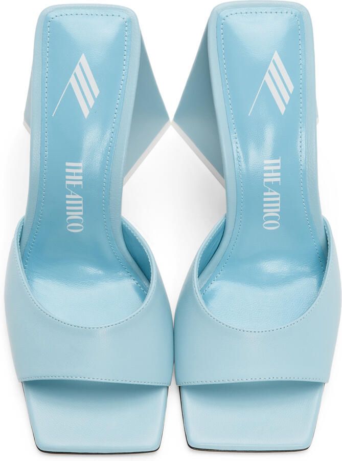The Attico Blue Devon Heeled Sandals