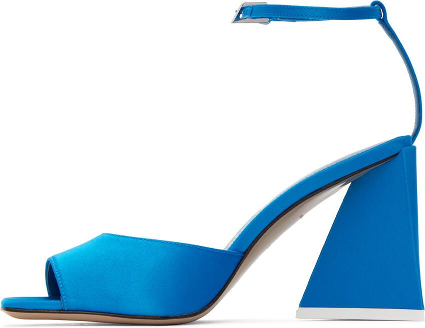 The Attico Blue Piper Heeled Sandals - Picture 2