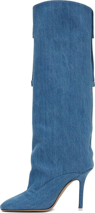 The Attico Blue Sienna Boots - Picture 2