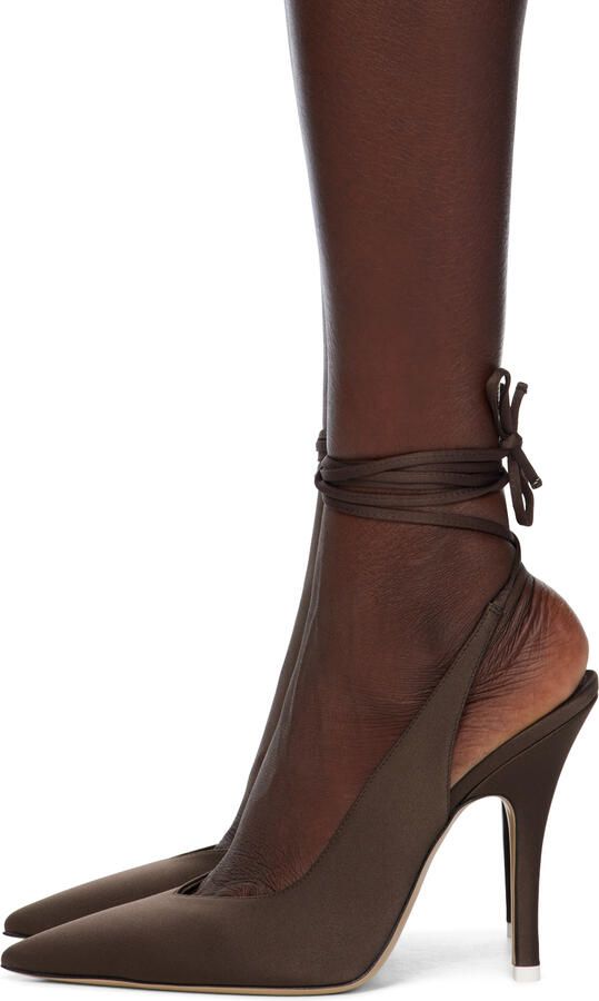 The Attico Brown Venus Heels - Picture 3
