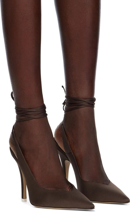 The Attico Brown Venus Heels