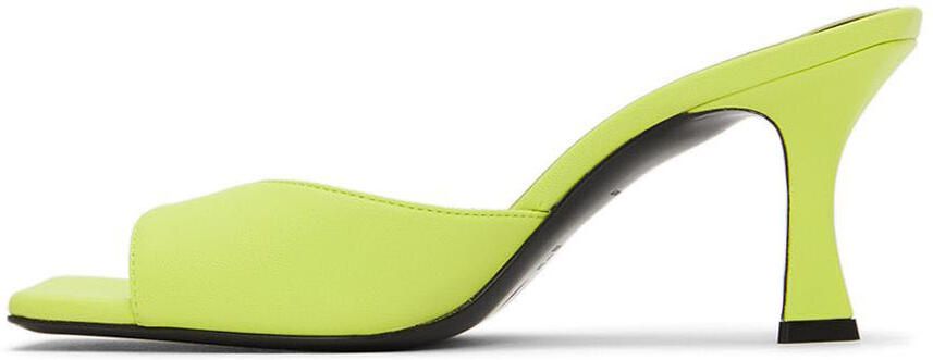 The Attico Green Anais Heeled Sandals - Picture 3