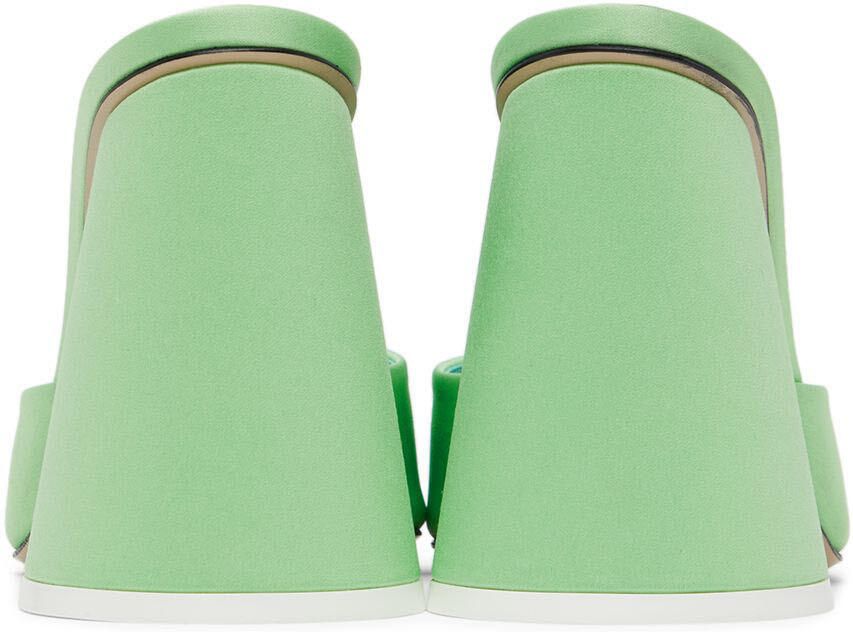 The Attico Green Luz Heeled Sandals