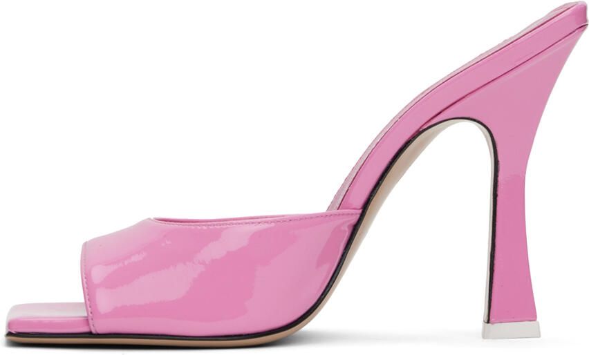 The Attico Pink Anais Heeled Sandals - Picture 3