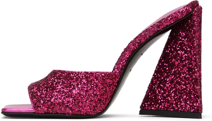 The Attico Pink Devon Mules - Picture 2