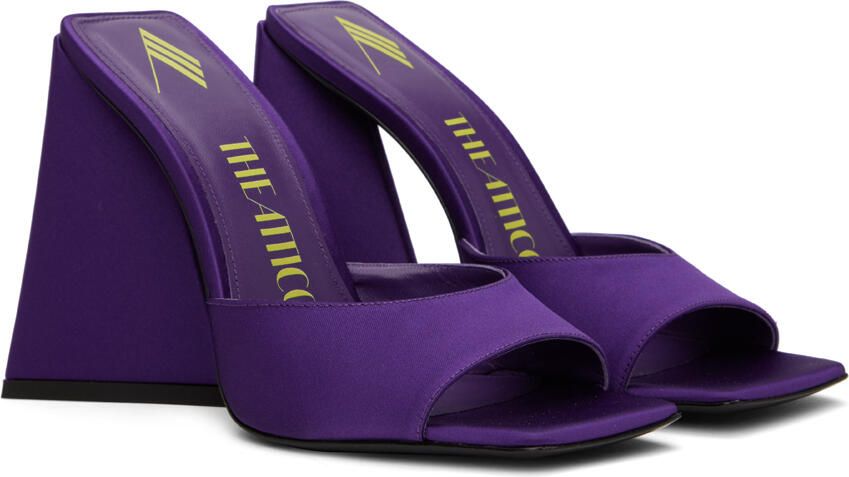 The Attico Purple Devon Mules - Picture 3