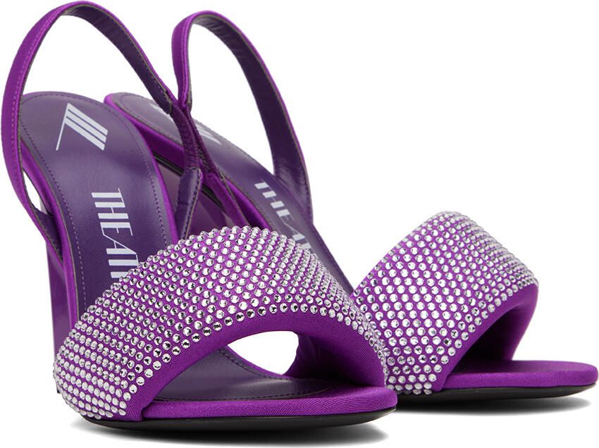 The Attico Purple Rem Heeled Sandals - Picture 3